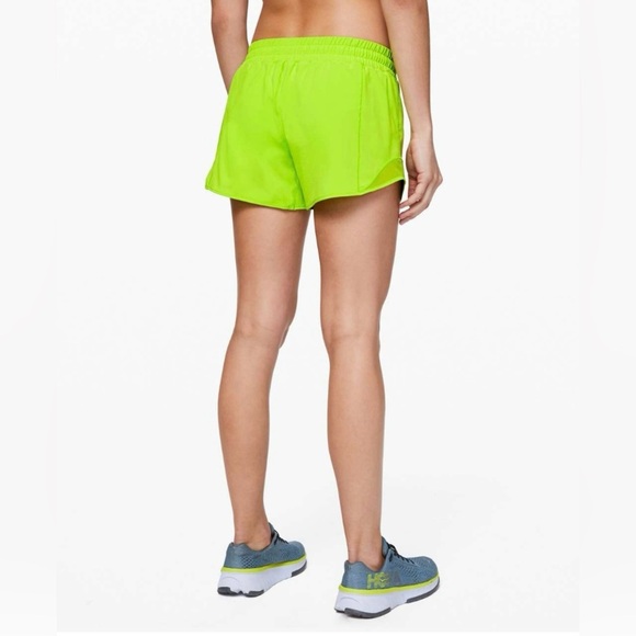 Lululemon Hotty Hot Short II Long 4” – Lime Pop – Size 6 - Picture 1 of 9